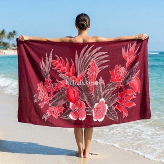 Rayon Sarong Hand Painted Handmade in Bali 